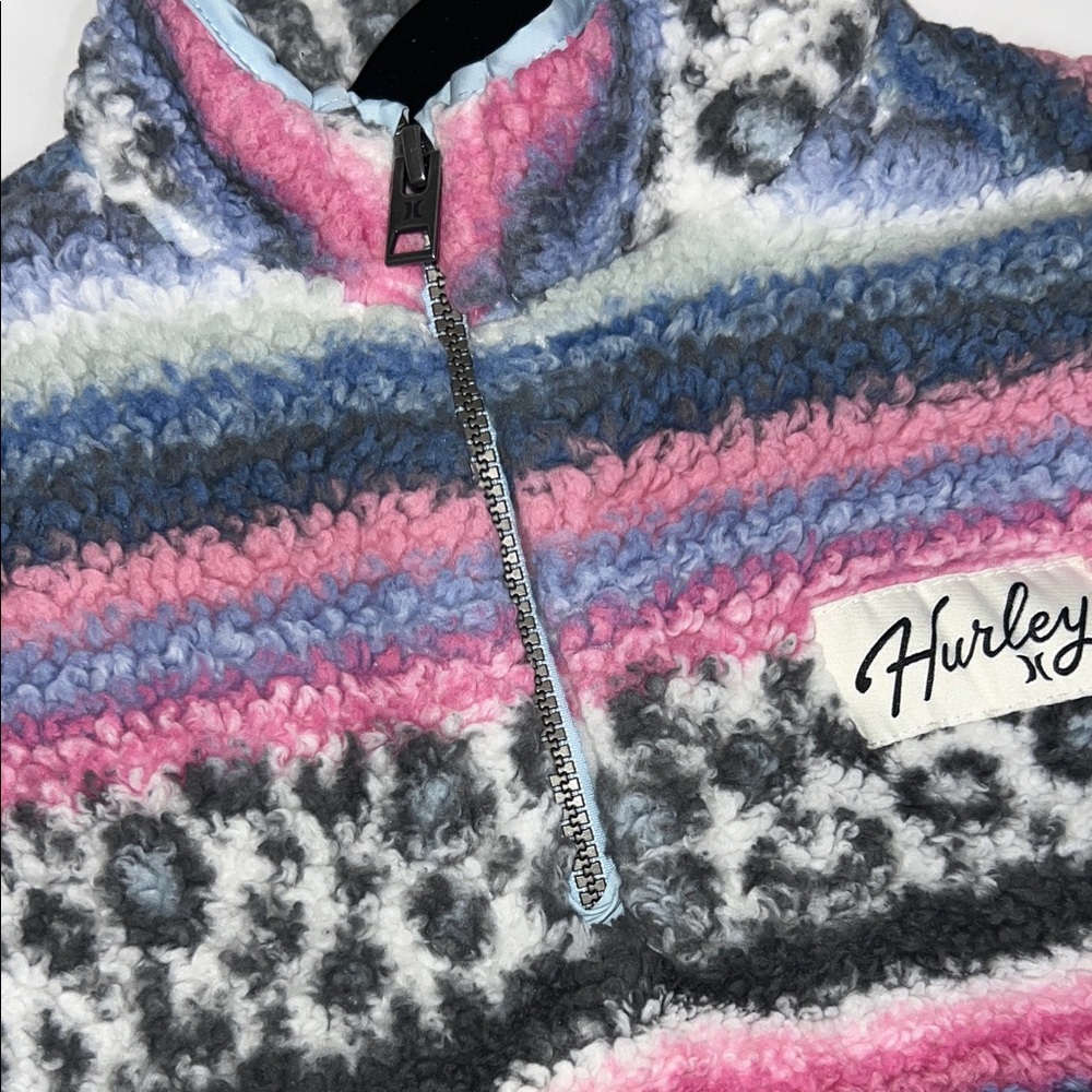 Hurley Cozy Striped Fleece Girls (size 4/5) - Picture 9 of 11